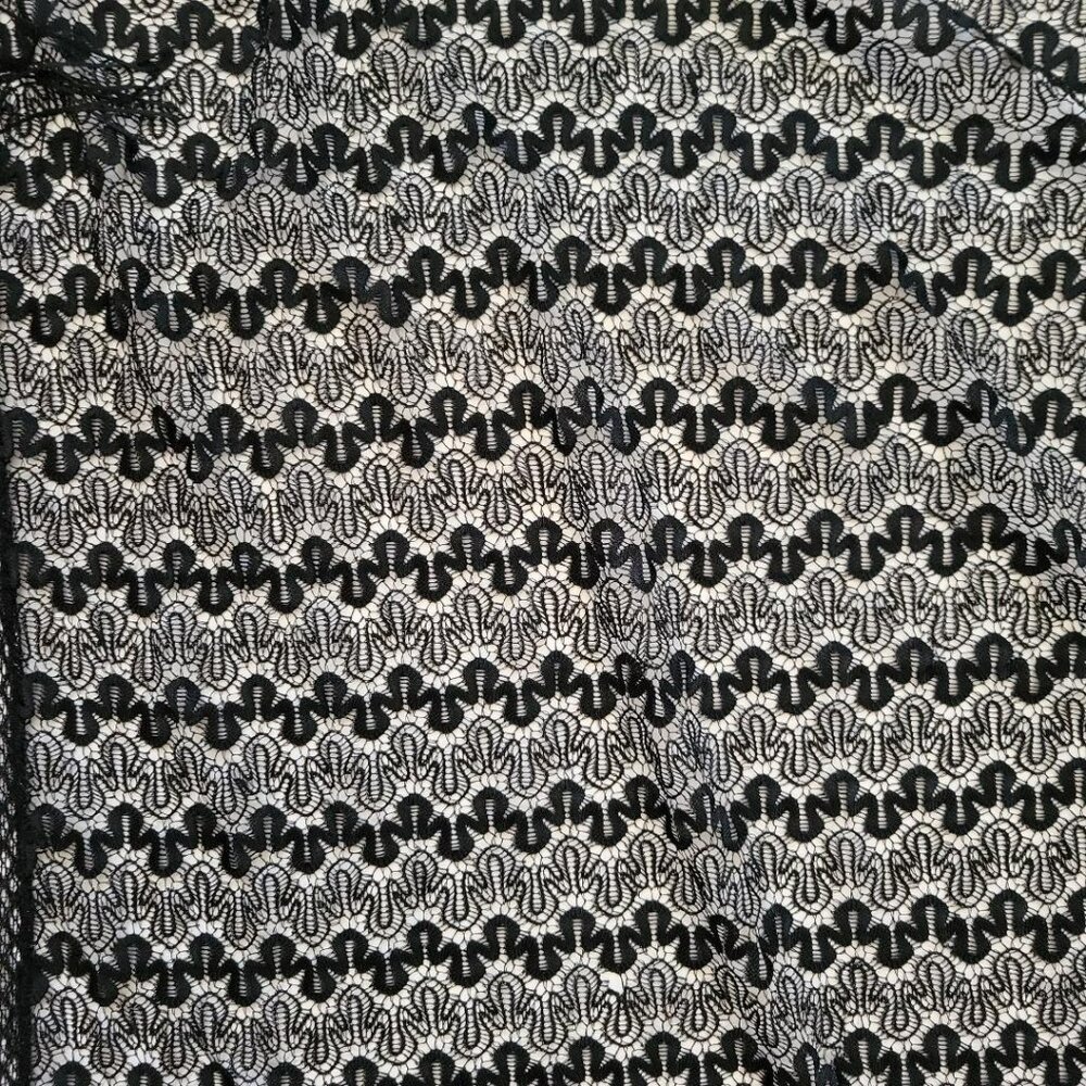 Black Fringe Shawl with sparkles 42x44, Sassy! - Picture 10 of 10
